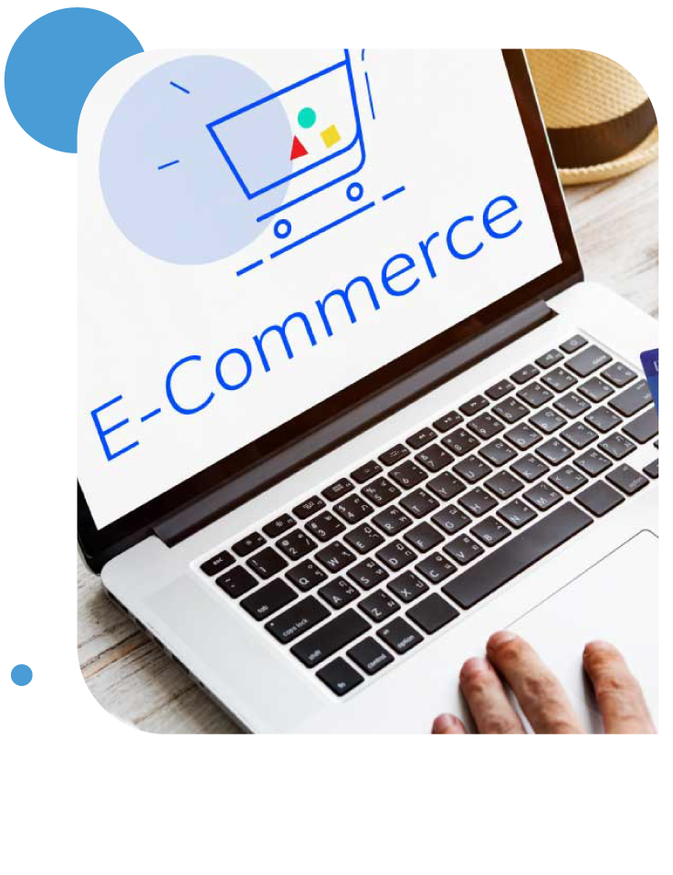 E-commerce website design showcasing a modern layout with product images, navigation menu, and shopping cart features.